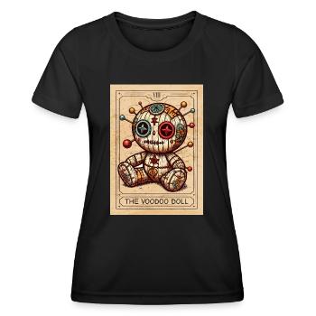 Voodoo - Voodoo Doll - Voodoo Magic - Voodoo Witch - Frauen Funktions-T-Shirt - Schwarz - Vorne - AI Model Female 172 light (172cm)
