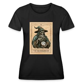 Necromancer - Spooky Necromancer Bones Necromancer - Women's Functional T-Shirt - black - Front - AI Model Female 172 light (172cm)