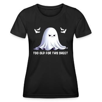 Ghost Sheet Ghost - Halloween Ghost - Funny Ghost - Frauen Funktions-T-Shirt - Schwarz - Vorne - AI Model Female 172 light (172cm)