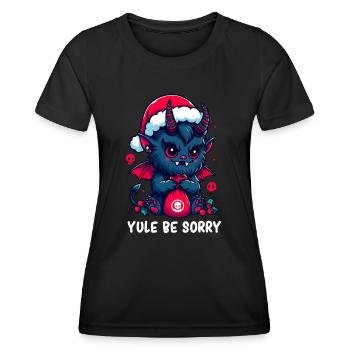 Krampus Christmas - Krampus Evil - Krampus Xmas - Women's Functional T-Shirt - black - Front - AI Model Female 172 light (172cm)