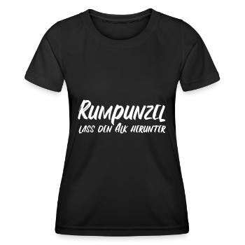 Rumpunzel - Frauen Funktions-T-Shirt - Schwarz - Vorne - AI Model Female 172 light (172cm)
