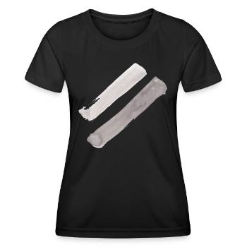 stripe - Women's Functional T-Shirt - black - Front - AI Model Female 172 light (172cm)