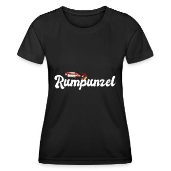 Rumpunzel - Frauen Funktions-T-Shirt - Schwarz - Vorne - AI Model Female 172 light (172cm)