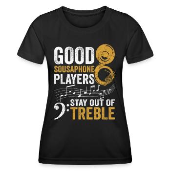 Sousaphon Blasmusik Orchester Blaskapelle - Frauen Funktions-T-Shirt - Schwarz - Vorne - AI Model Female 172 light (172cm)