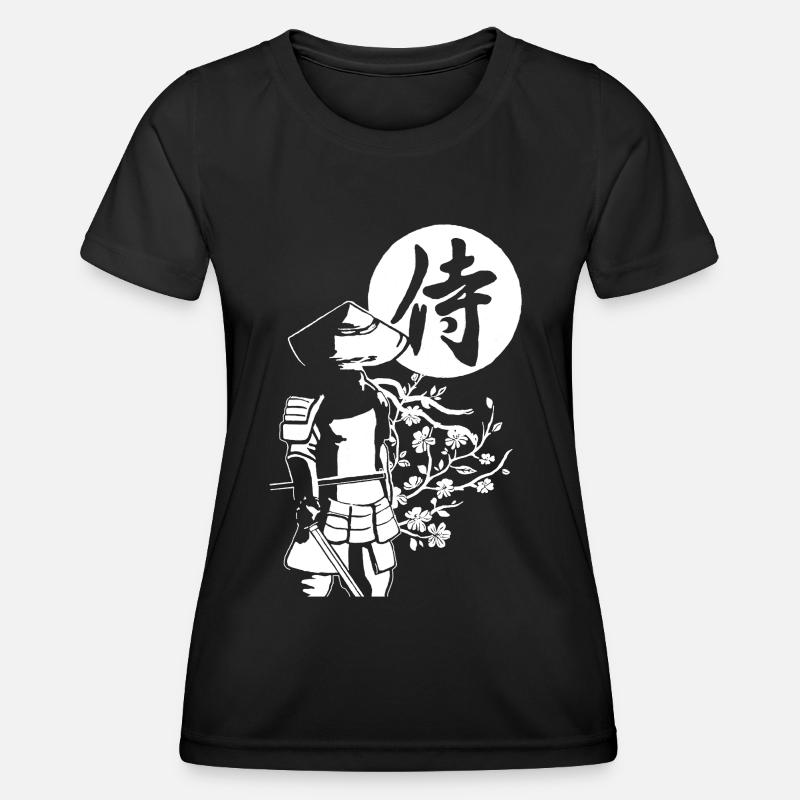 White Samurai - Women's Functional T-Shirt - black