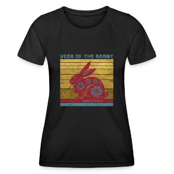 Fête du Nouvel An Bonne Année 2023 - T-shirt sport Femme - noir - Devant - AI Model Female 172 light (172cm)