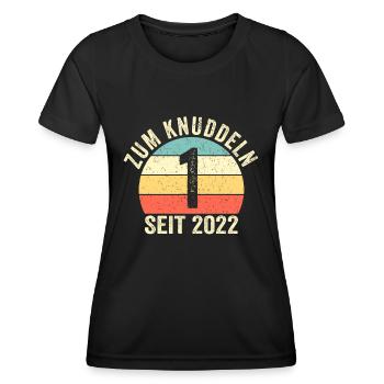 Geburtstag Junge Mädchen 1 Jahr Seit 2022 - Frauen Funktions-T-Shirt - Schwarz - Vorne - AI Model Female 172 light (172cm)