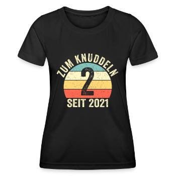 Geburtstag Junge Mädchen 2 Jahre Seit 2021 - Frauen Funktions-T-Shirt - Schwarz - Vorne - AI Model Female 172 light (172cm)
