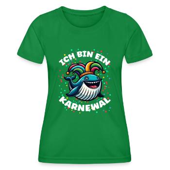 I'm a Carnival, Carnival, Carnival Costume, Carnival - Women's Functional T-Shirt - kelly green - Front - AI Model Female 172 dark (172cm)
