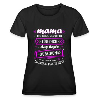 Le meilleur cadeau que je suis maman pour la fête des mères - T-shirt sport Femme - noir - Devant - AI Model Female 172 light (172cm)