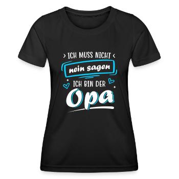Geburtstag Vatertag Werdender Opa Geschenk - Frauen Funktions-T-Shirt - Schwarz - Vorne - AI Model Female 172 light (172cm)
