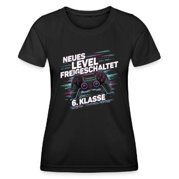 Garçons, Écolier, 6e année, Gamer, Gamer - T-shirt sport Femme - noir - Devant - AI Model Female 172 light (172cm)