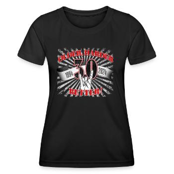 30th birthday of a metal fan - Women's Functional T-Shirt - black - Front - AI Model Female 172 light (172cm)