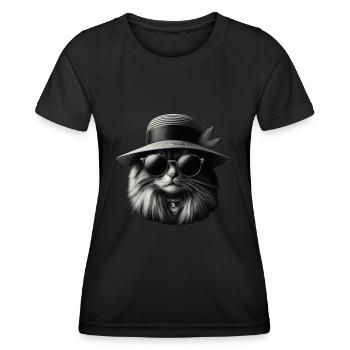 Cat is a pet for cat lovers - Women's Functional T-Shirt - black - Front - AI Model Female 172 light (172cm)