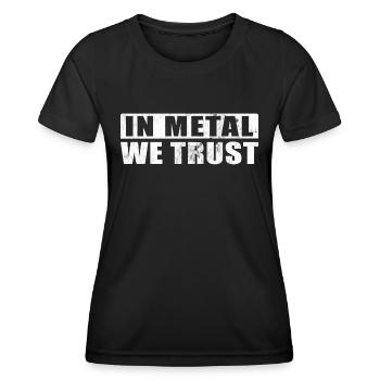 Heavy Metal Metal Fan Biker Rocker Festival - T-shirt sport Femme - noir - Devant - AI Model Female 172 light (172cm)