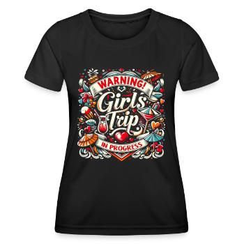 Girls Trip Holiday Holiday Holiday Celebrations - Women's Functional T-Shirt - black - Front - AI Model Female 172 light (172cm)