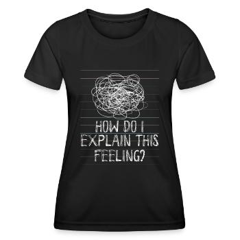Psychologie Psychologe Psychiatrie Humor - Frauen Funktions-T-Shirt - Schwarz - Vorne - AI Model Female 172 light (172cm)