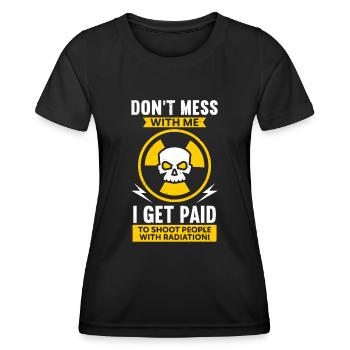 Radiologe Radiologie MRT CT Röntgengerät Röntgen - Frauen Funktions-T-Shirt - Schwarz - Vorne - AI Model Female 172 light (172cm)