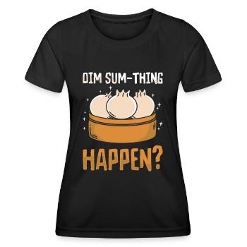 Dim Sums Asian Food Cooking Foodie - Women's Functional T-Shirt - black - Front - AI Model Female 172 light (172cm)