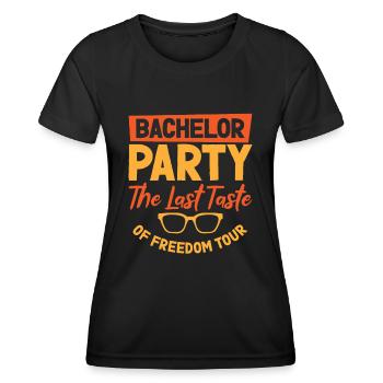 Bachelor Liquor Freedom Tour Bachelor Party - Frauen Funktions-T-Shirt - Schwarz - Vorne - AI Model Female 172 light (172cm)