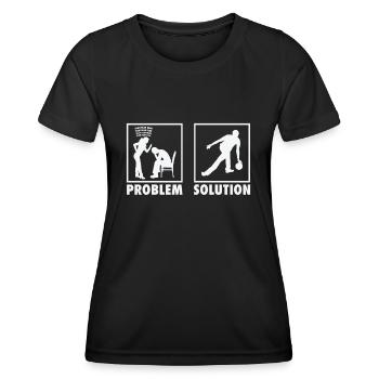 Bowling Bowling Player Statement Problem Solution. - Frauen Funktions-T-Shirt - Schwarz - Vorne - AI Model Female 172 light (172cm)