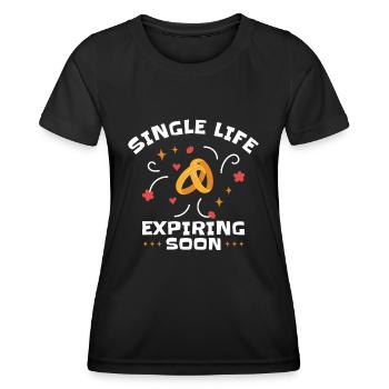 Enterrement de vie de célibataire célibataire Se marier - T-shirt sport Femme - noir - Devant - AI Model Female 172 light (172cm)