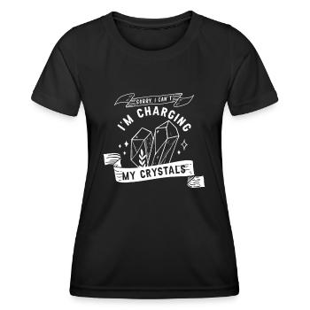 Energy Medicine Reiki Crystals Energy Healer - Frauen Funktions-T-Shirt - Schwarz - Vorne - AI Model Female 172 light (172cm)