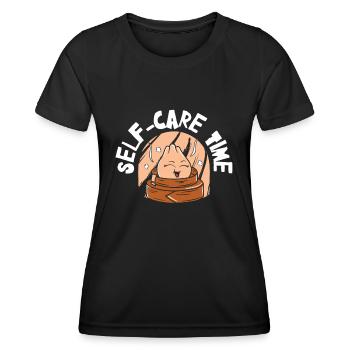Dim Sums Asian Food Self-care Relaxing Time - Women's Functional T-Shirt - black - Front - AI Model Female 172 light (172cm)