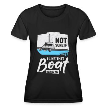 Schlepper Segler Kapitän Bootseigner Meer - Frauen Funktions-T-Shirt - Schwarz - Vorne - AI Model Female 172 light (172cm)
