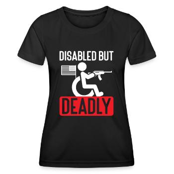 2nd Amendment Gun Lover Pro Gun Control - Women's Functional T-Shirt - black - Front - AI Model Female 172 light (172cm)