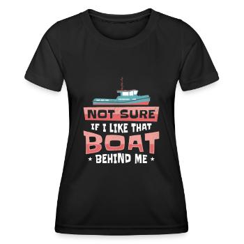 Schlepper Segler Kapitän Bootseigner Meer - Frauen Funktions-T-Shirt - Schwarz - Vorne - AI Model Female 172 light (172cm)