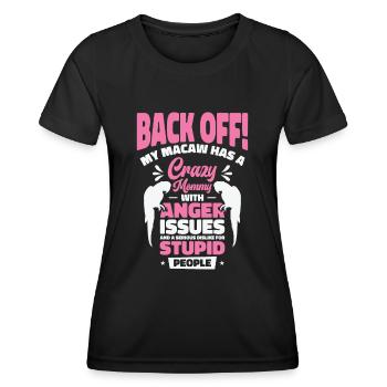 Macaw Parrot Mom Pet Tropical Zoo Animal Bird - Women's Functional T-Shirt - black - Front - AI Model Female 172 light (172cm)