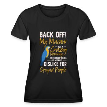 Macaw Parrot Mom Pet Tropical Zoo Animal Bird - Women's Functional T-Shirt - black - Front - AI Model Female 172 light (172cm)