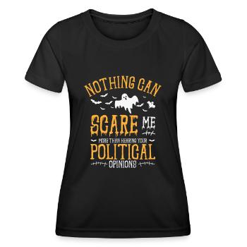 Halloween Abstimmen Politik Wahl Wähler - Frauen Funktions-T-Shirt - Schwarz - Vorne - AI Model Female 172 light (172cm)