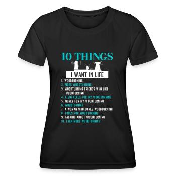 Les artisans de Turner La menuiserie de Turner - T-shirt sport Femme - noir - Devant - AI Model Female 172 light (172cm)