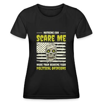 Halloween Abstimmen Politik Wahl Wähler - Frauen Funktions-T-Shirt - Schwarz - Vorne - AI Model Female 172 light (172cm)
