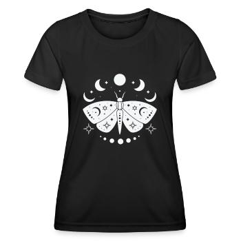 Himmlischer Schmetterling Mystischer - Frauen Funktions-T-Shirt - Schwarz - Vorne - AI Model Female 172 light (172cm)