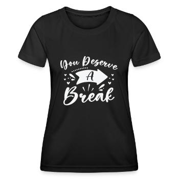 Serenity Staff Relax Inspirant - T-shirt sport Femme - noir - Devant - AI Model Female 172 light (172cm)