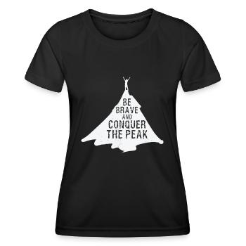 Natur Fan Erfolg Unternehmer Fortschritt Weisheit - Frauen Funktions-T-Shirt - Schwarz - Vorne - AI Model Female 172 light (172cm)