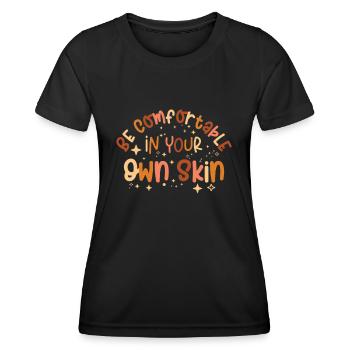 Encouraging Positivity Inspirational Motivator - Women's Functional T-Shirt - black - Front - AI Model Female 172 light (172cm)