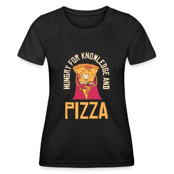 Les super-héros amoureux des livres Lire les livres gourmets - T-shirt sport Femme - noir - Devant - AI Model Female 172 light (172cm)