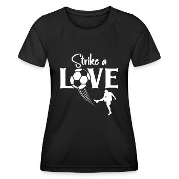 Football Life Player Love Coach Striker Sports - Women's Functional T-Shirt - black - Front - AI Model Female 172 light (172cm)