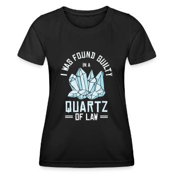 Rockhounding Rock Collector Law Geode Geologist - Women's Functional T-Shirt - black - Front - AI Model Female 172 light (172cm)