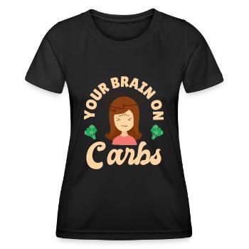 Keto-Diät Keto-Lebensmittel Ernährungsberater - Frauen Funktions-T-Shirt - Schwarz - Vorne - AI Model Female 172 light (172cm)