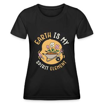 Landscaping Gardening Gardener Garden Plant - Women's Functional T-Shirt - black - Front - AI Model Female 172 light (172cm)