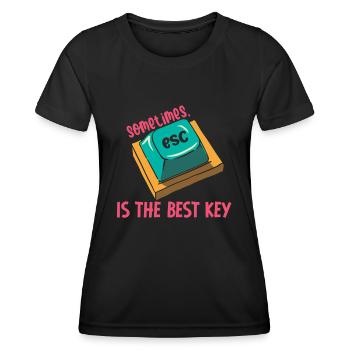 Software Engineer Computer Key Programming - Women's Functional T-Shirt - black - Front - AI Model Female 172 light (172cm)