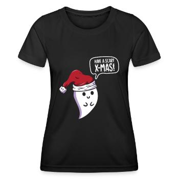 Effrayant Halloween Mignon Noël - T-shirt sport Femme - noir - Devant - AI Model Female 172 light (172cm)