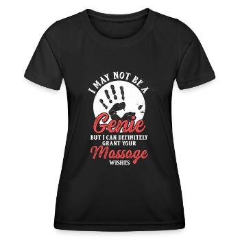 Massagetherapeutin Therapie lizenzierter Masseur - Frauen Funktions-T-Shirt - Schwarz - Vorne - AI Model Female 172 light (172cm)
