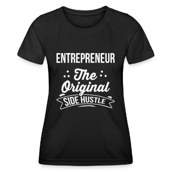 Unternehmer Unternehmen Unternehmertum - Frauen Funktions-T-Shirt - Schwarz - Vorne - AI Model Female 172 light (172cm)