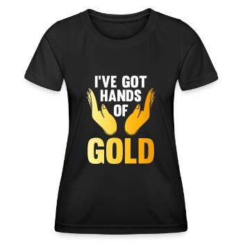 Massagetherapeutin Therapie lizenzierter Masseur - Frauen Funktions-T-Shirt - Schwarz - Vorne - AI Model Female 172 light (172cm)